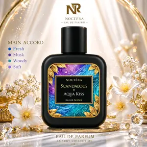 NOCTERA Scandalous x Aqua Kiss Eau de Parfum Parfum Manis Lembut Soft Aroma Tahan Lama Tekstur Soft Ideal untuk Kenyamanan Seharian