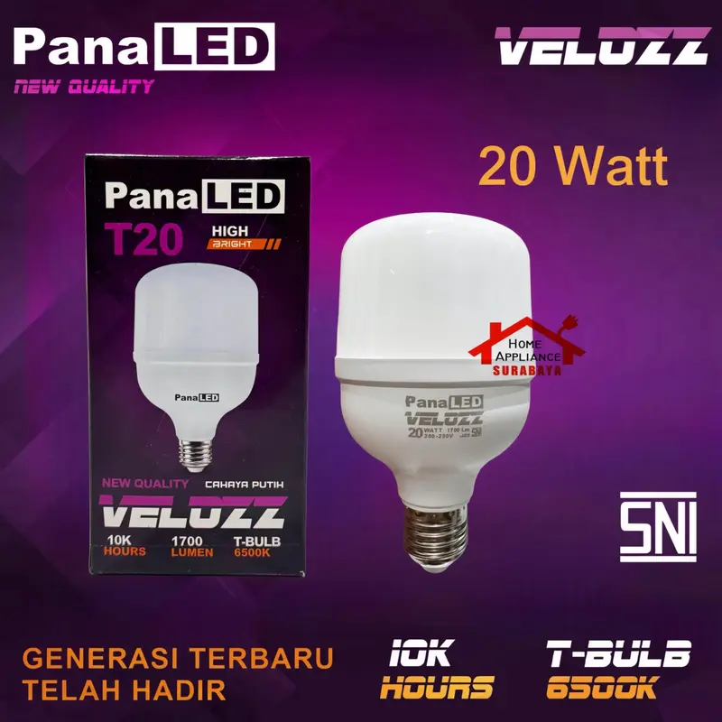 PanaLED Capsule Lampu LED T-Bulb Velozz 6500K 5 10 15 20 30 Watt / 5W 10W 15W 20W 30W 4
