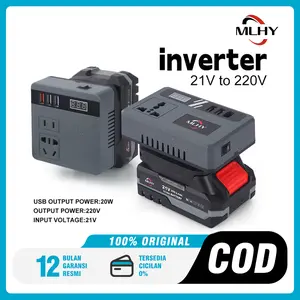 MLHY Inverter baterai Lithium Makita soket 100w DIY Inverter Fast Charging USB LXT Baterai Converter 220V DC