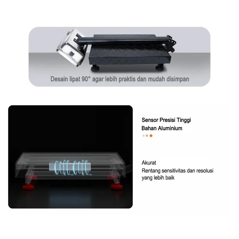 Timbangan Elektrik150kg 200kg  300kg/Timbangan Kargo/Timbangan Produk / Timbangan Lipat Anti-Shake Digital Akurat 2