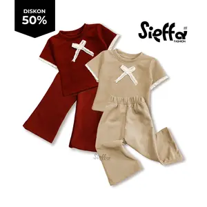 ERYN Oneset - Setelan Pakaian Anak Perempuan Atasan variasi pita Korean Style Bahan Japanknit Fashion Kids PROMO 50% OFF