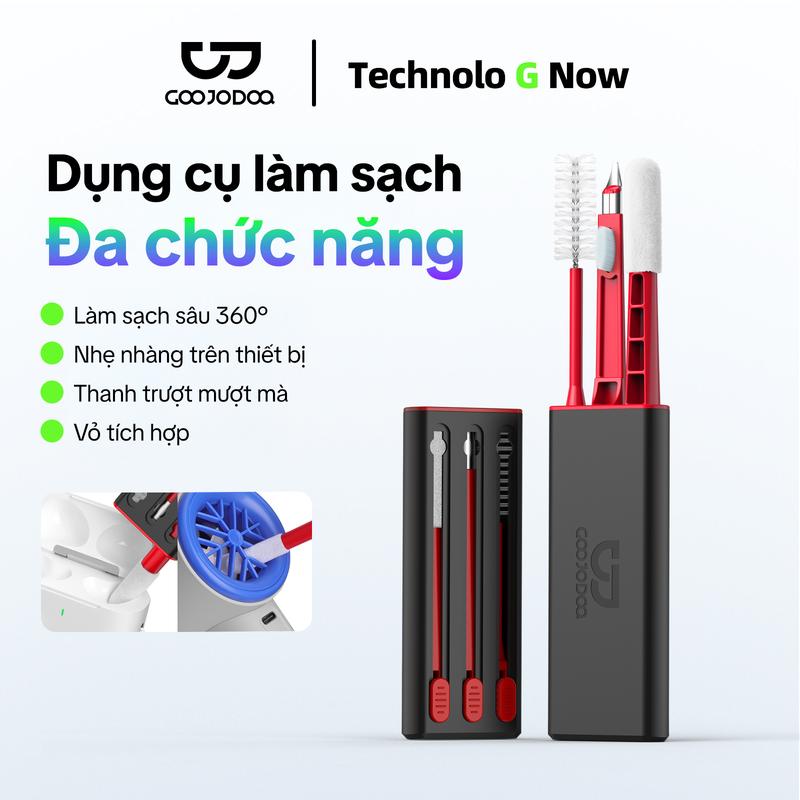 Dụng cụ làm sạch đa chức năng, bộ vệ sinh đa năng 3 trong 1, vệ sinh điện thoại thông minh, phụ kiện cho tai nghe và quạt....