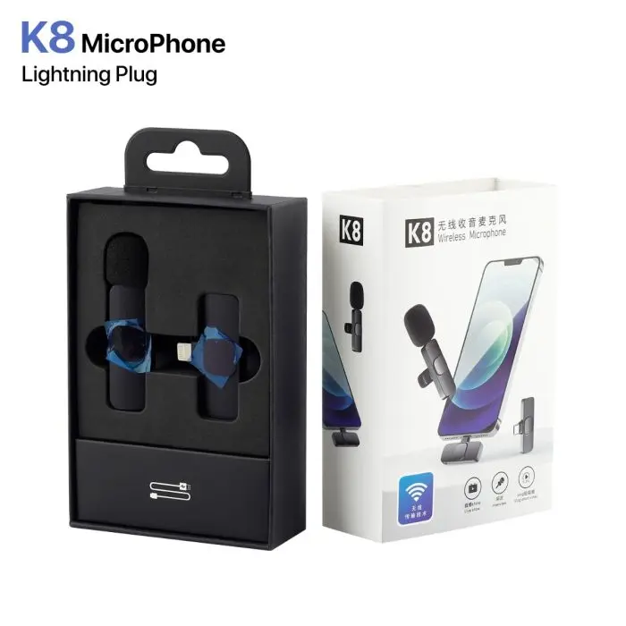Microphone Mic Wireless K8 Terbaru - High-Quality Sound Microphone Mic Mikrofon 2