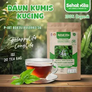 Teh Daun Kumis Kucing Isi 30 Tea bag Herbal