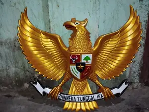 PROMO Patung GARUDA PANCASILA / 3 Dimensi (FREE PECKING KAYU) Pajangan dinding
