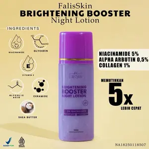 [FALISSKIN] HB BOOSTER NIACINAMIDE 5% BRIGHTENING NIGHT LOTION  Handbody Mencerahkan  Tubuh / BPOM