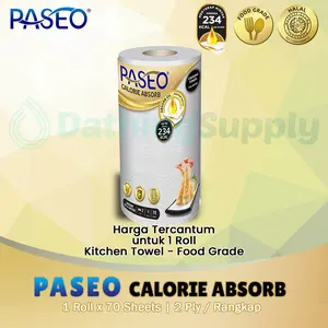 Tissue Paseo Calorie Absorb Kitchen Towel Roll 70 Sheet Food Grade - 2 Ply