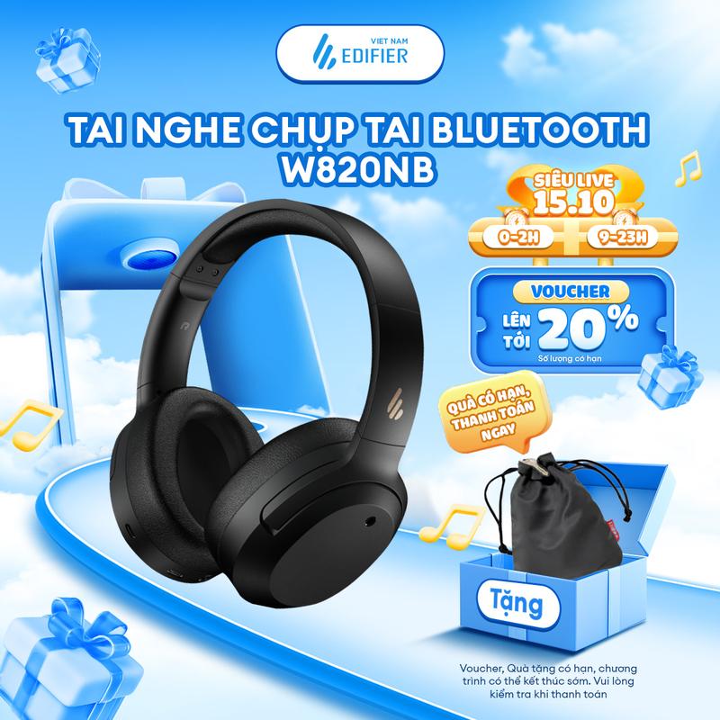 Tai Nghe Bluetooth Chụp Tai EDIFIER W820NB / W820NB PLUS | Chống Ồn Chủ Động | Sử Dụng Đến 49H | Bảo Hành 15 Tháng