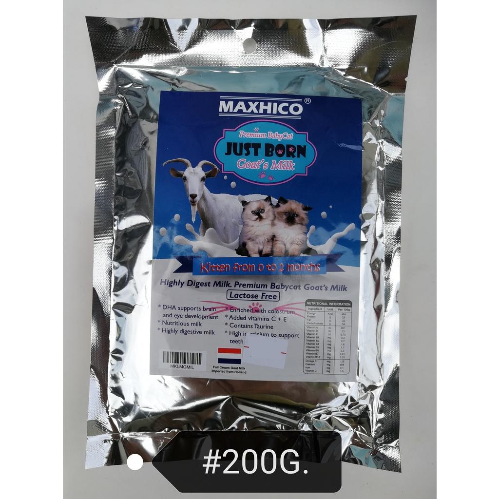 CF10 Maxhico Just Born Goat Milk 200gram Cat Kitten Susu Anak Kucing
