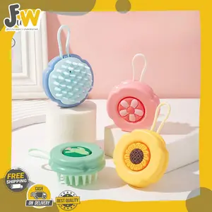 SR101 Sisir Keramas Bulat Pijat Kepala Sisir Perawatan Rambut Wanita