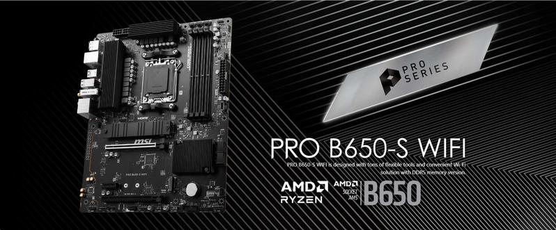 Product Introduction of [NEW ARRIVAL] MSI PRO B650-S WIFI 6E DDR5 AM5 ATX Motherboard 79