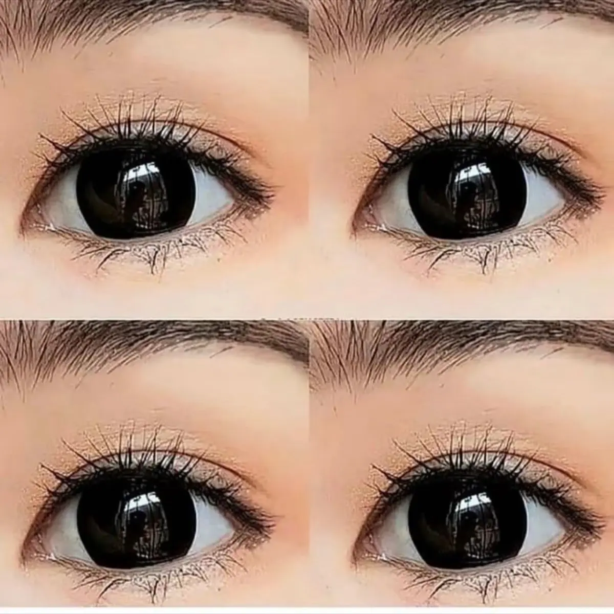 Softlens Hitam Big Eyes 16mm | Normal & Minus sd -10.00