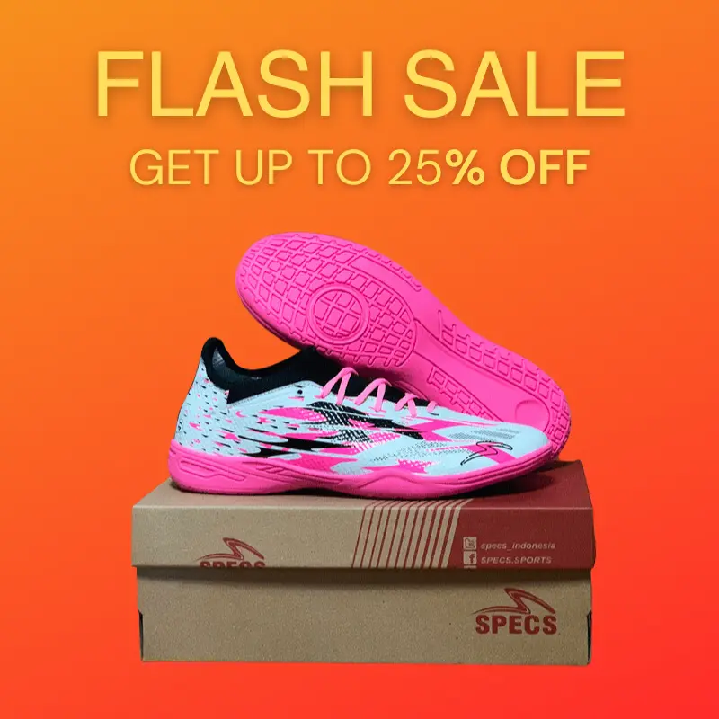 Sepatu futsal specs infinity biru tosca terbaru bonus kaos kaki deker jaitan