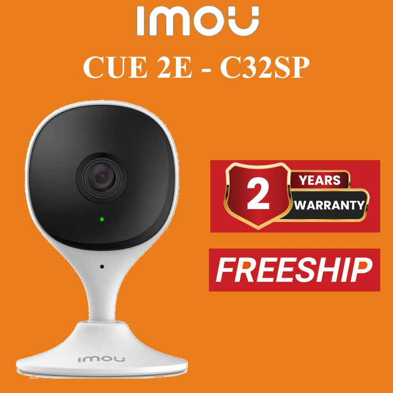 Camera Imou trong nhà Cue 2E - IPC-C32SP - 3MP l siêu nhỏ gọn, góc nhìn cực rộng l Cảnh báo chuyển động l Đàm thoại 2 chiều l Bảo hành 2 năm camera  imou dk2