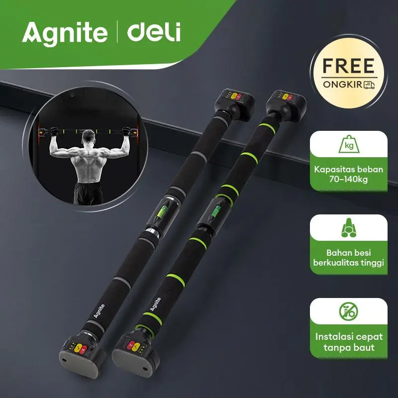 Agnite Tiang Pull Up Bar / Door Chin Up Bar / Iron Gym 70-140cm ER06X