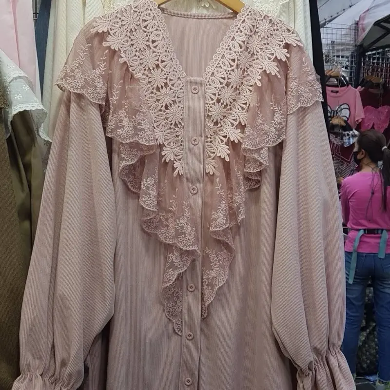 Tunik Kemana Corduroy Bangkok (Kode : 817) CREAM SAJA Atasan Panjang Basic
