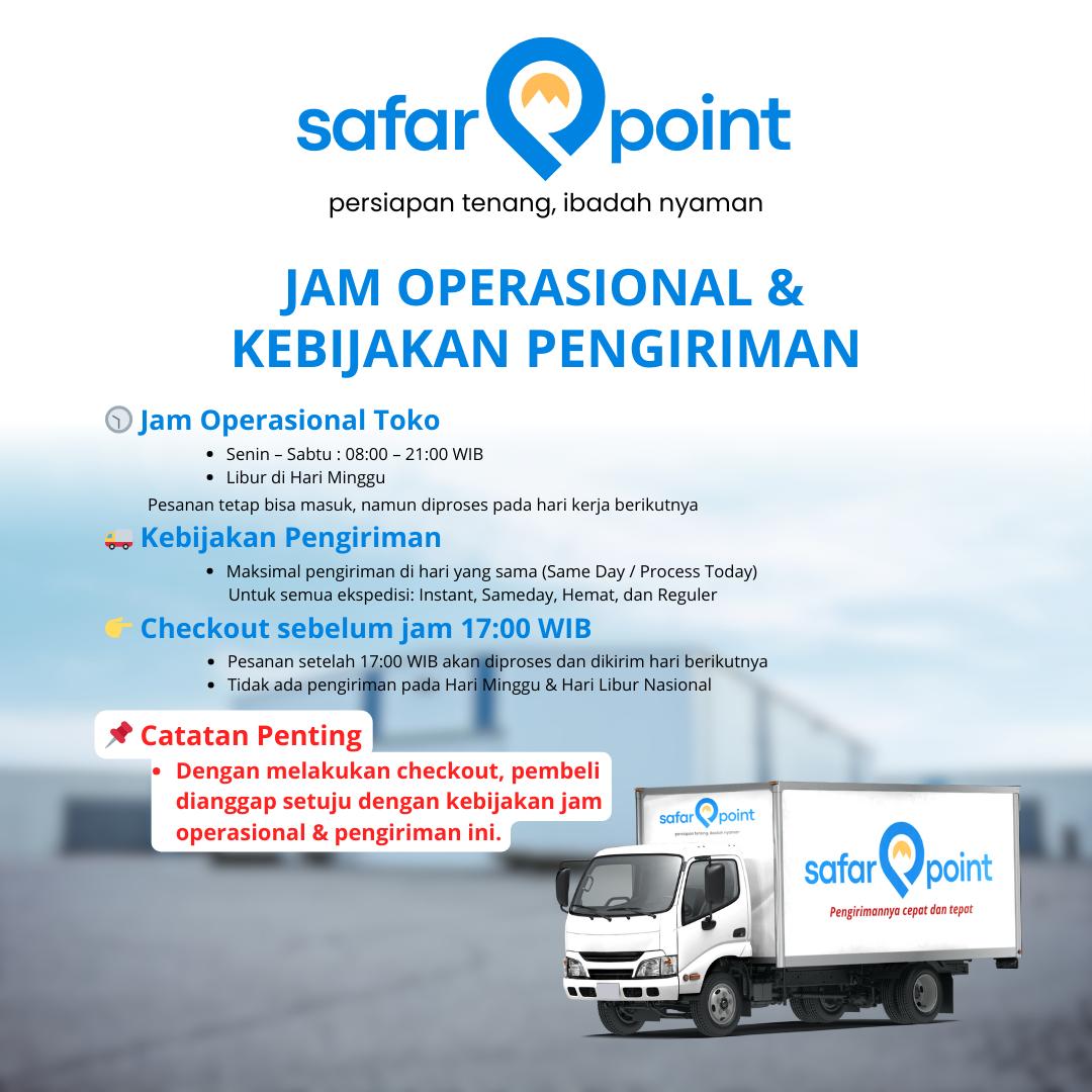 Safar Point Hanger Lipat Portable Cocok untuk Perjalanan Umroh Simple Praktis 3 Varian Warna Persiapan Tenang Ibadah Nyaman