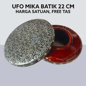UFO Keprak Keplak / Tam Tung Mika Donat Rebana Hadroh Mika Motif Batik / Hologram / Karbon