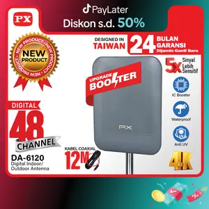 Antena TV Digital Indoor Outdoor Antenna Booster DVBT2 4K DA-6120