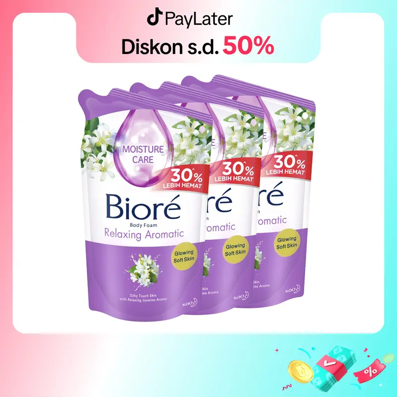 Biore Relaxing Aromatic 800ml Pouch Triplepack - Sabun Mandi Cair 0