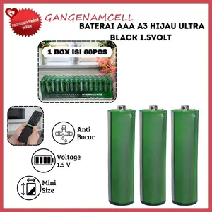 Baterai AAA A3 Alkaline Dynamax Hijau Ultra Black 1.5v Kualitas SNI