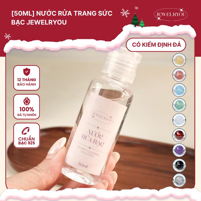 50ml Nước Rửa Trang Sức Bạc JEWELRYOU Dung Dịch Làm Sáng Trang Sức Bạc Siêu Tốc - Jewnrb