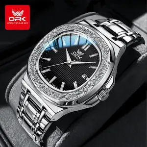 OPK Jam Tangan Pria Anti Air Original Terbaru Cowok Luminous Kalender Stainless Steel Men Watches Model 8145/8158 OPK Jam Tangan Pria Anti Air Original Terbaru Cowok Luminous Kalender Stainless Steel Men Watches Model 8145/8158