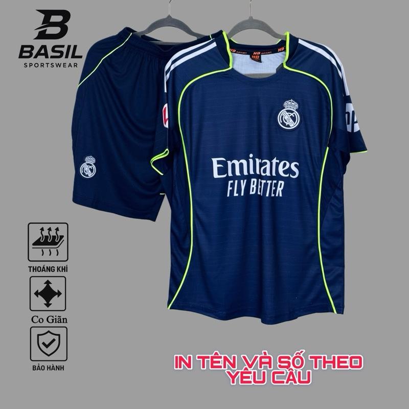 Quần áo bóng đá Vải Mè CLB Real Than HD 25 26 Top bộ real madrid