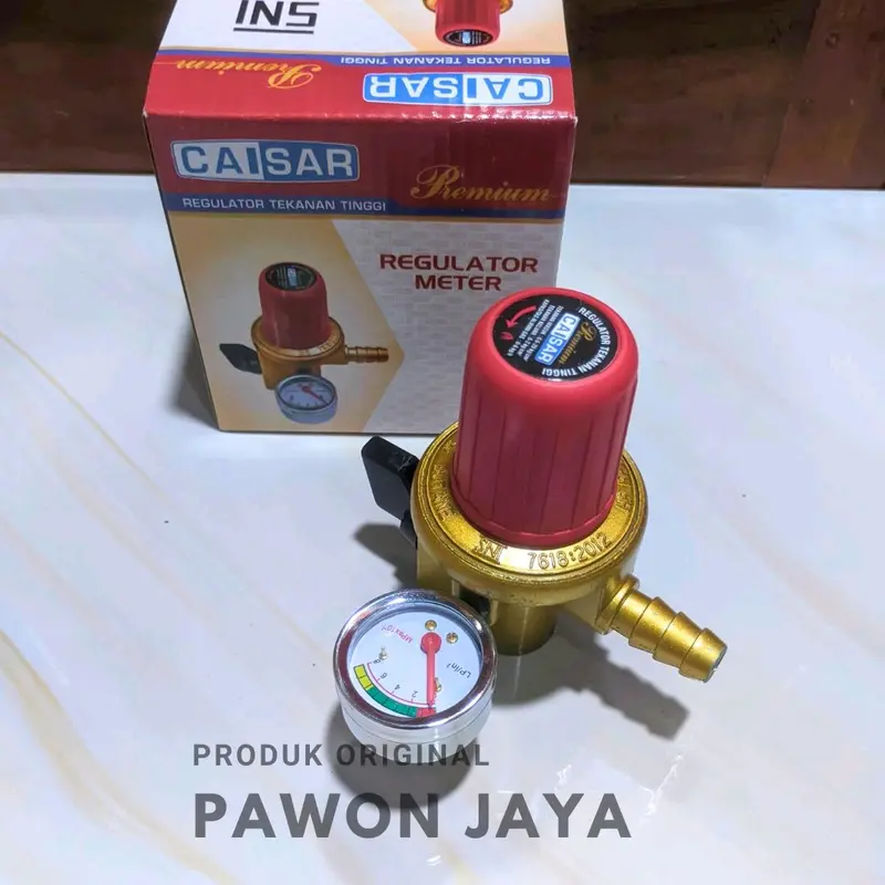 Regulator Kompor Gas Caisar Tekanan Tinggi & Regulator Caisar Smart Silver, Regulator Meter Caisar High pressure. 3