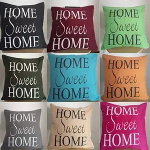 Sarung Bantal Sofa 40x40 Minimalis - Tulisan Home Sweet Home