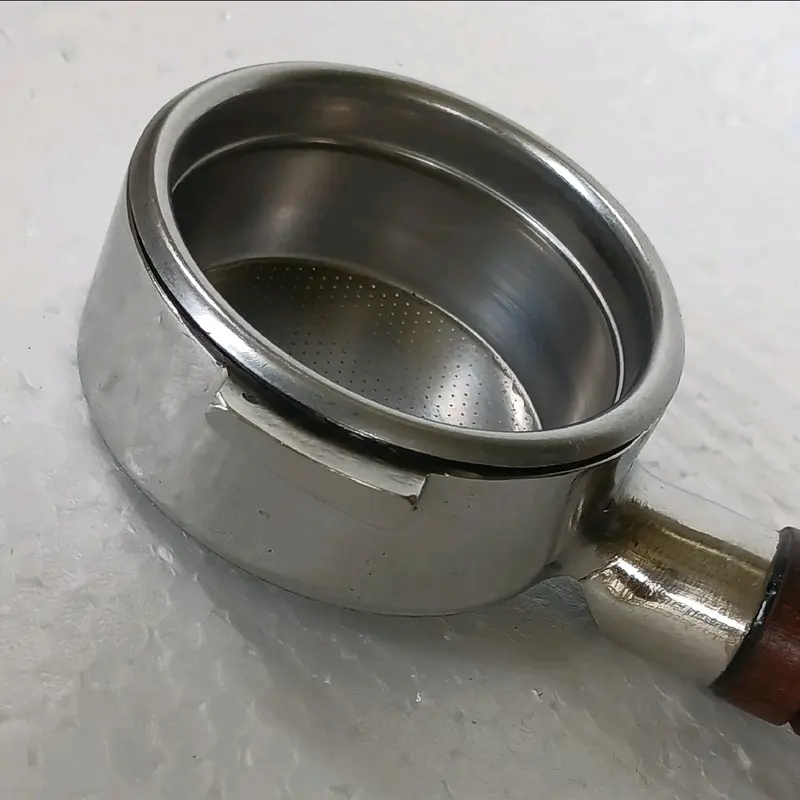 Naked portafilter rokpresso Bottomless Stenlissteel Custom 49mm 4