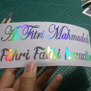 STICKER  NAMA HOLOGRAM DAN REFLEKTIF CUSTOM  BERKUALITAS ,SESUAI KEINGINAN ANDA,STICKER CUTTING,STICKER HURUF,STICKER VIRAL Paper Stationery