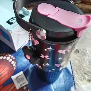 Tumbler Stainless Steel 710ml 316 Botol Minum Free Sedotan dan Gantungan Tumbler Termos Tahan Panas Dingin