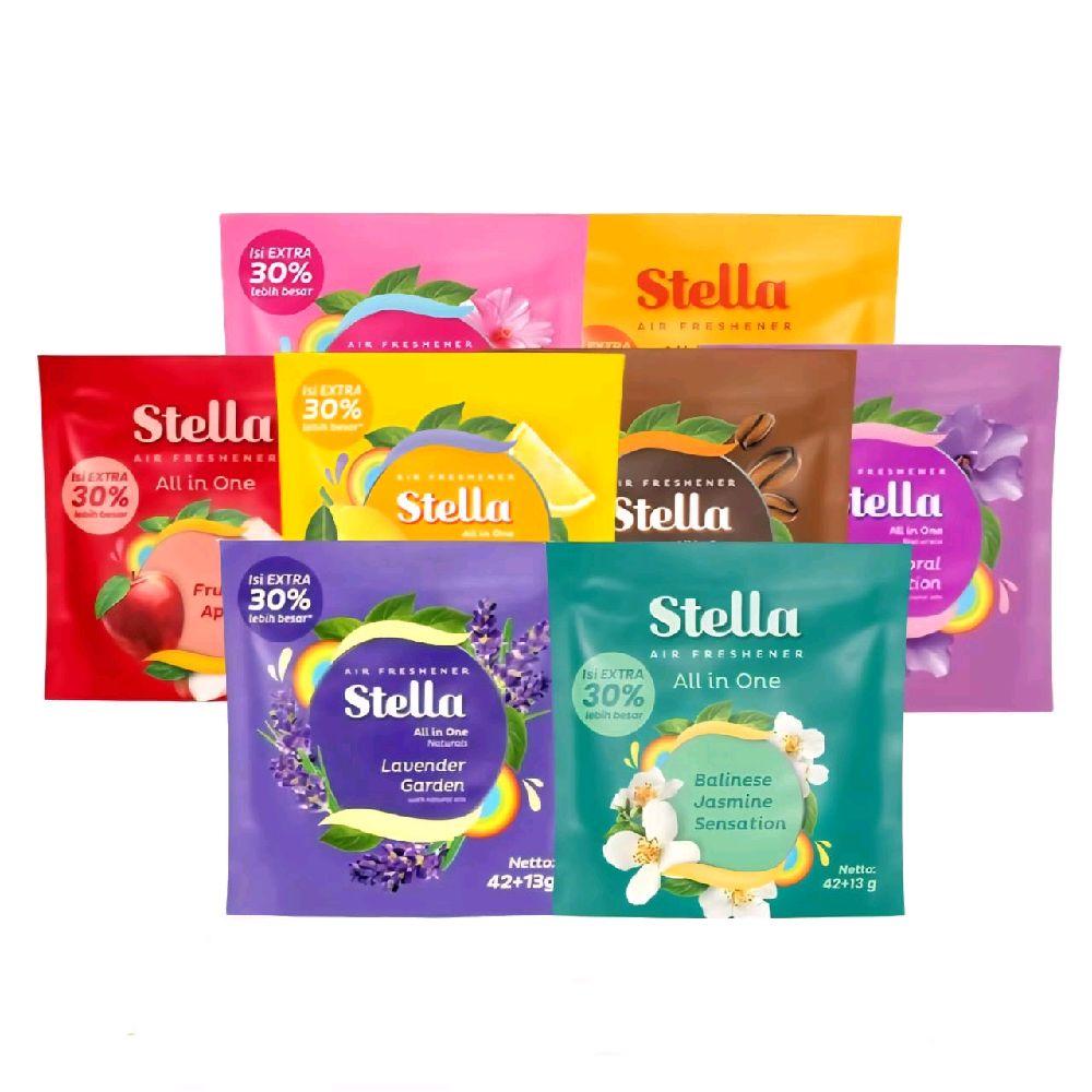 Promo 3 Pcs Stella All in One Gantung Pengharum Pewangi Mobil & Ruangan 42+13gram