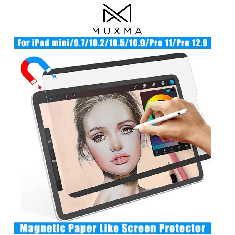 Paper Like Screen Protector Matte for iPad mini 6 2021 Pro 11 12.9 Air 10.5 10.9 10.2 8th generation Removable Magnetic