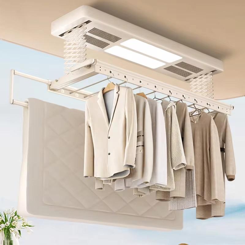 GIÀN PHƠI ĐIỆN THÔNG MINH TỰ ĐỘNG (Tự động nâng hạ, sấy khô + Khử trùng bằng UV)