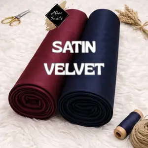 [PANJANG 0.5 METER] Kain Satin VELVET Premium Grade A - Kain Saten Bridesmaid Best Quality - Bahan Kain Halus Silky Premium