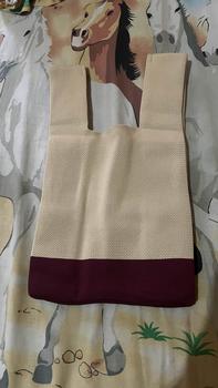 Product Review of Knit knot bag korea premium Tote bag rajut kekinian motif garis hitam Tas wanita mini fashion Totebag kecil cantik Top handle bag trend Thailand import termurah from R**a ** 0
