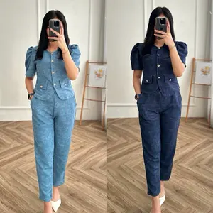 RARENOA - Callie One Set - Setelan Atasan dan Celana Panjang Wanita Kasual