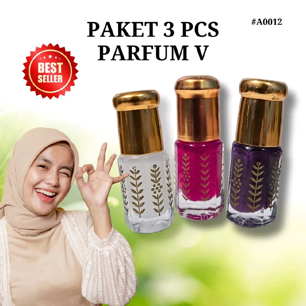 Dapat 3 PCS All Varian Deodoran Kewanitaan V 3ml Harum Putih Pink Ungu Asli Arab