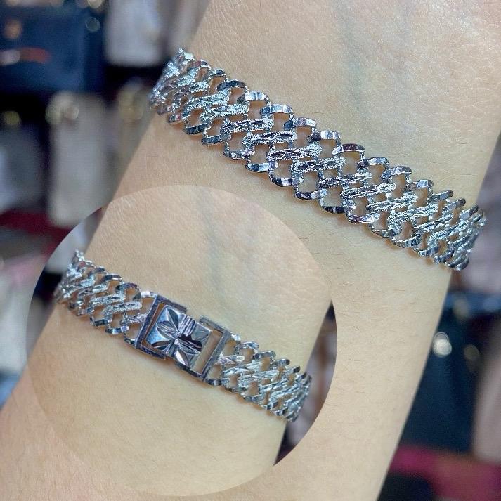 Benika Accesories - Gelang Tangan Rantai Wanita Xuping Jewellry Lipan Dove 1.2cm 1.5cm - Korean Style Anti Karat Aesthetic - Aksesories Fashion Trendi 2023 - Titanium Simple Elegand Mewah - Bracelets Kulit Perhiasan Permata 7