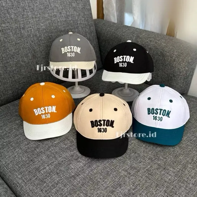 ￼Topi Anak Motif Bordir Boston 1630 - Topi Anak Lakilaki dan Anak Perempuan Unisex 1