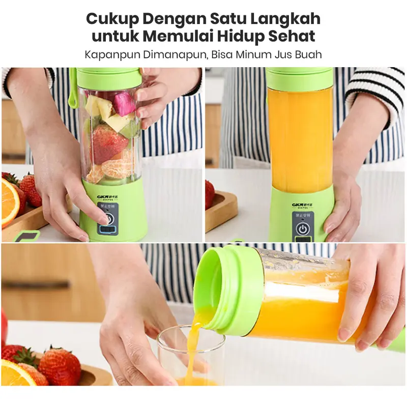 TG99 Blender Juicer Cup Portable / Mini Juicer Cup USB Electric / juice buah sayur shaker protein infuse water shake n go 4