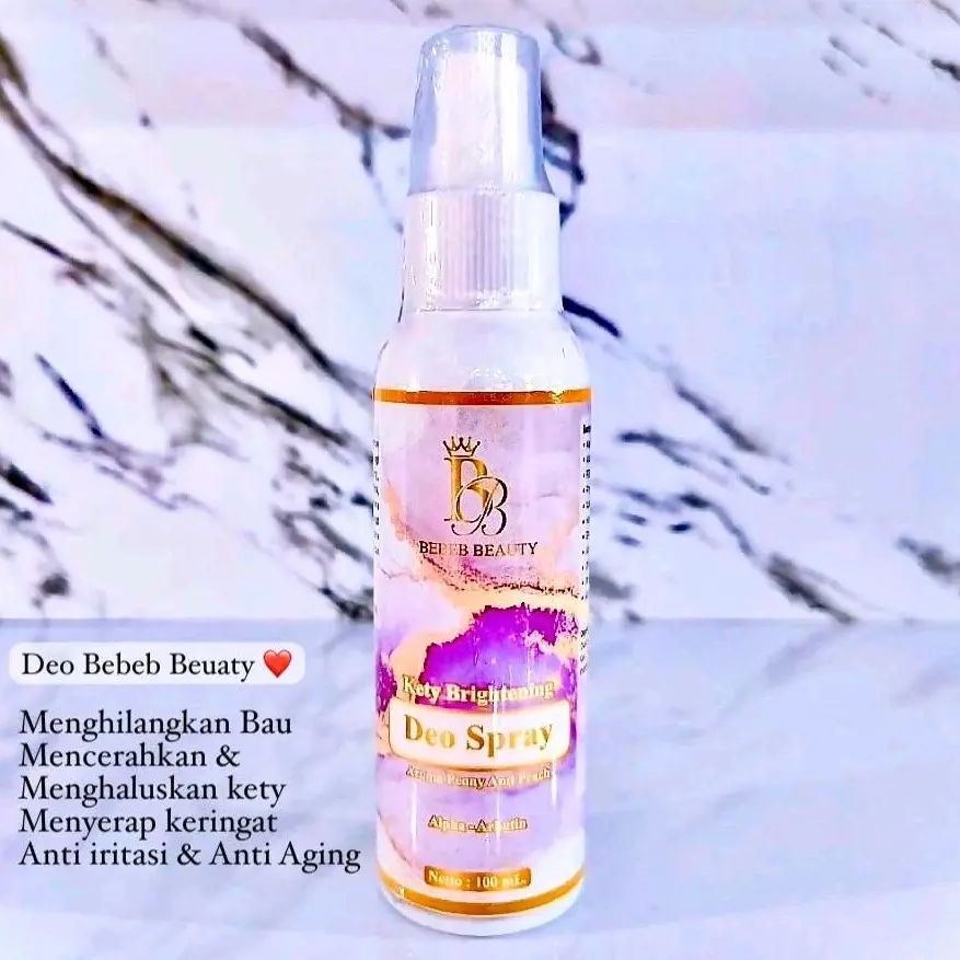 BEBEB BEAUTY DEODORANT SPRAY MENCERAHKAN KETY & BEBAS BAU 48 JAM 100ml