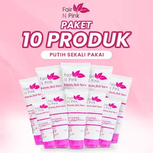 Paket 10 Produk Fair N Pink Whitening Body Serum