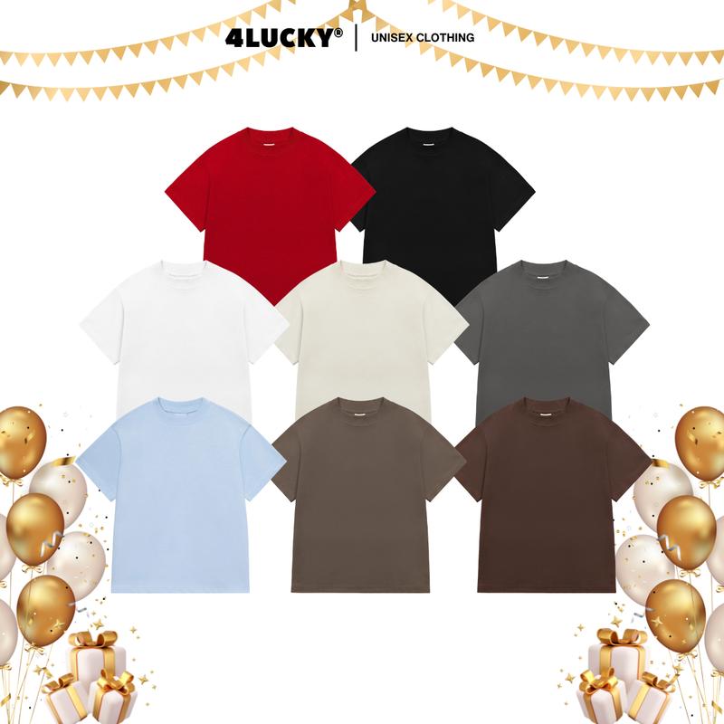 Áo Baby Tee Trơn 4Lucky 6500 Tone Đất - Form Unisex Top Nữ