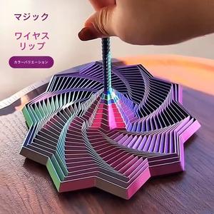 マジック ワイヤス リップ 3Dプリントらせんみ ・ストレス タワー グラデーションらせんタワー ・け グラデーションみげ デザイン