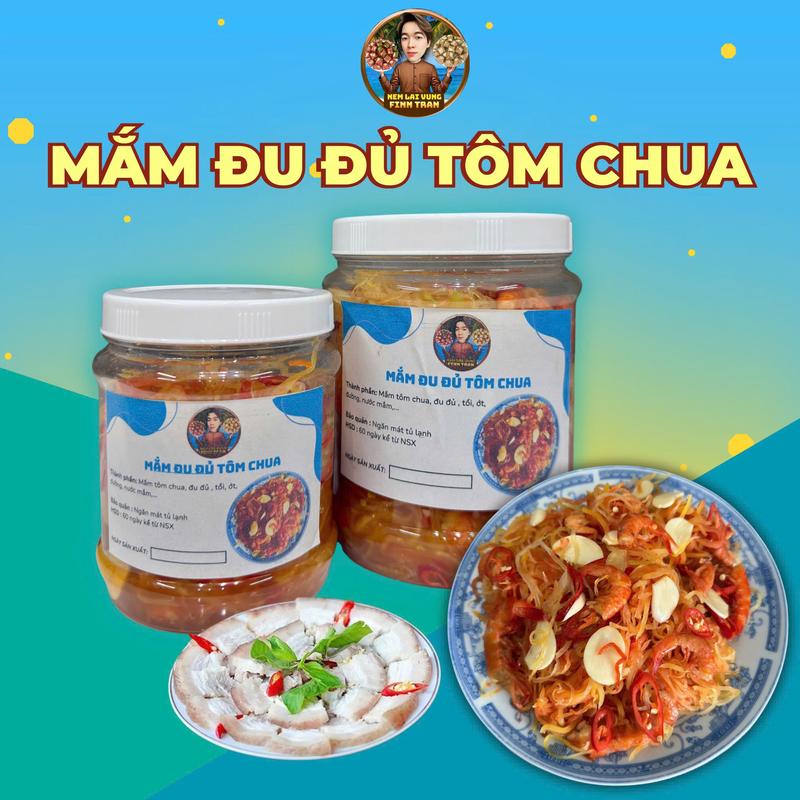 MẮM TÔM CHUA ĐU ĐỦ Đặc sản Gò Công - 500g / 1kg