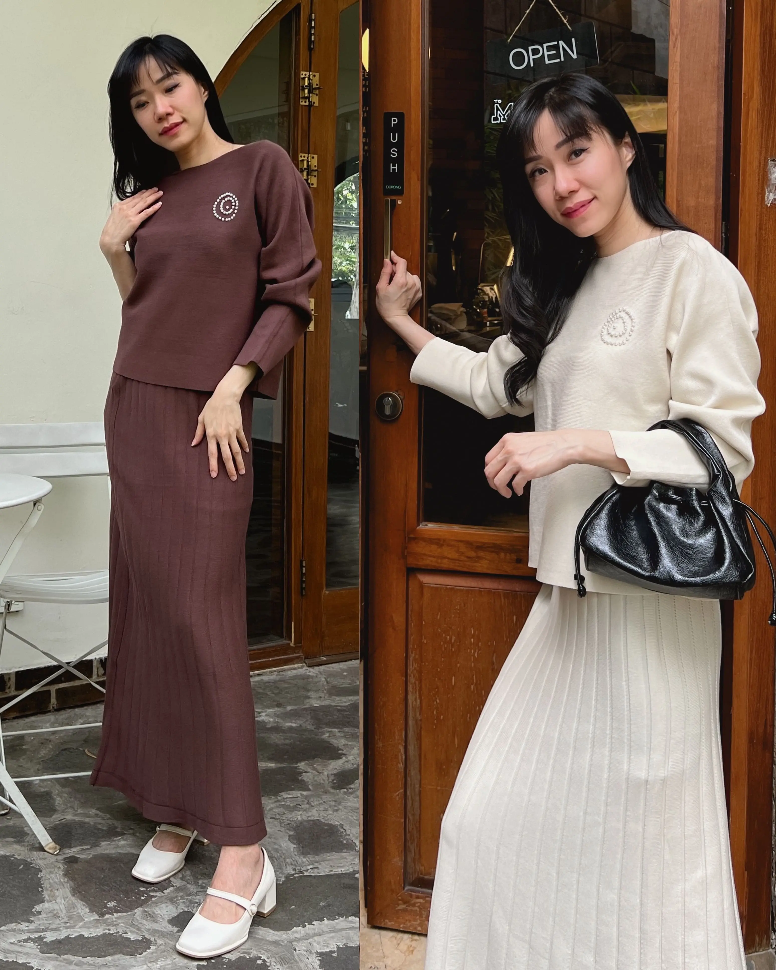 CASSCA - Zoyana Knit Skirt Set | Setelan Wanita
