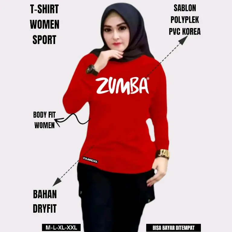 BAJU OLAHRAGA WANITA PANJANG | BAJU SENAM FITNESS JOGING DLL Sport 6